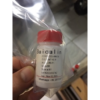 Hoá chất baicalin | cas 21967-41-9 98% lọ 1g