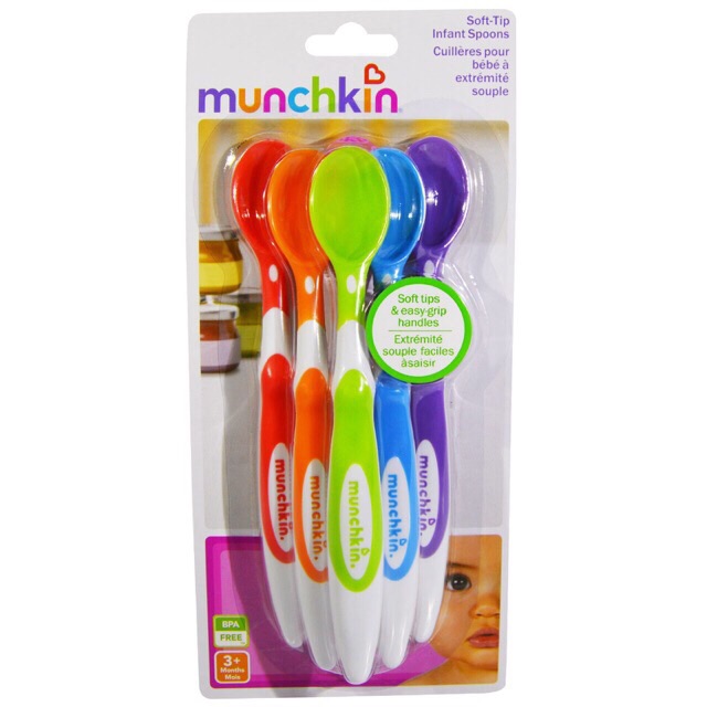 Thìa mềm ăn dặm Munchkin tách set bán lẻ