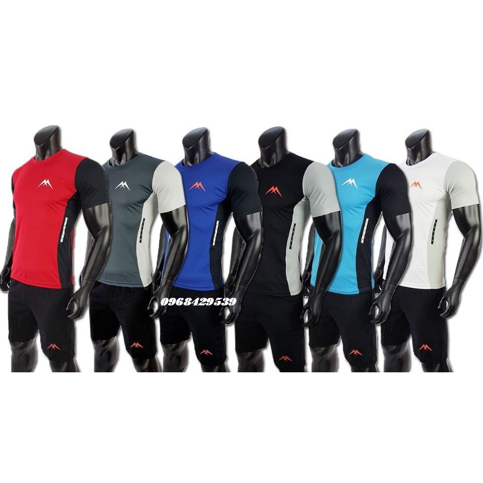 Bộ đồ tập gym nam phối màu cao cấp Yano sport | BigBuy360 - bigbuy360.vn
