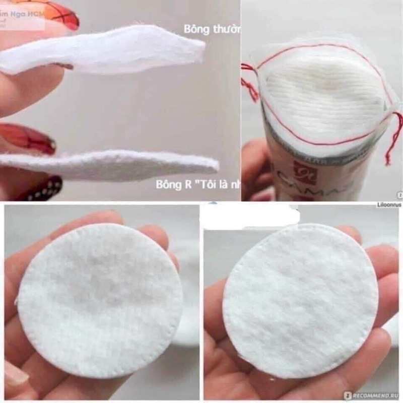 Bông tẩy trang Nga 120 miếng cotton 100%