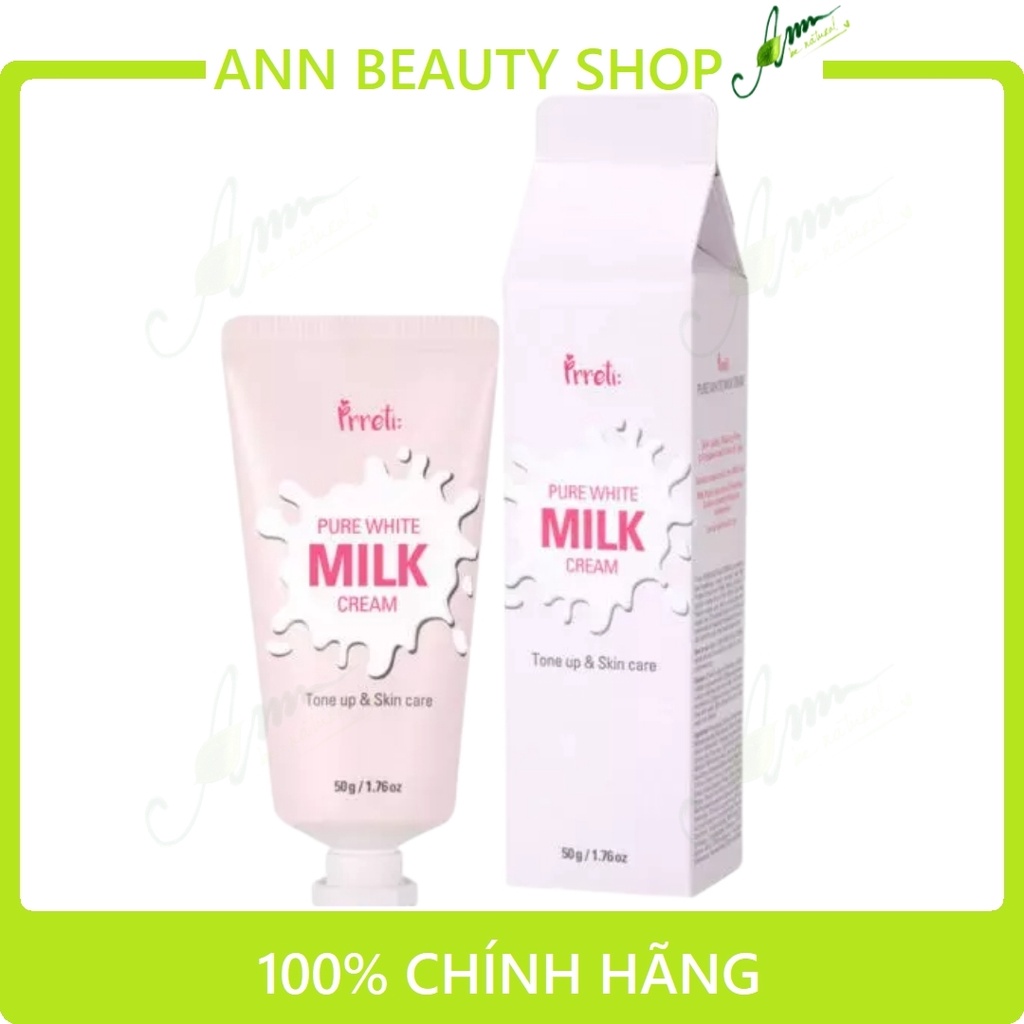 Kem dưỡng trắng da Prreti Pure White Milk Cream 50gr (DATE 10/2022)