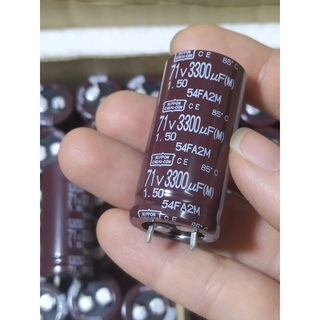 Tụ nippon chemicon 3300uf 71v 22x50 rk-176