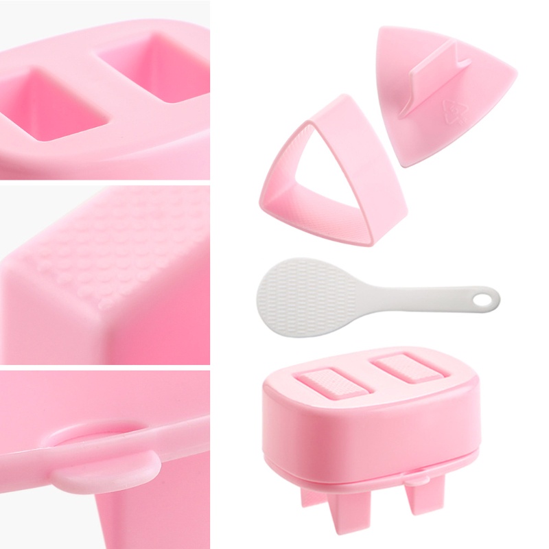 Khuôn tam giác làm cơm nắm sushi DIY tiện dụng