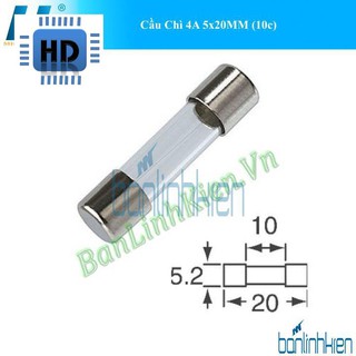 Cầu Chì Ống 5x20MM Các Loại ( Túi 10 cái) Zin
