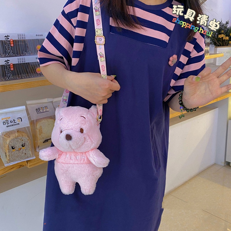 Túi Đeo Chéo Hình Gấu Nhồi Bông Đáng Yêu