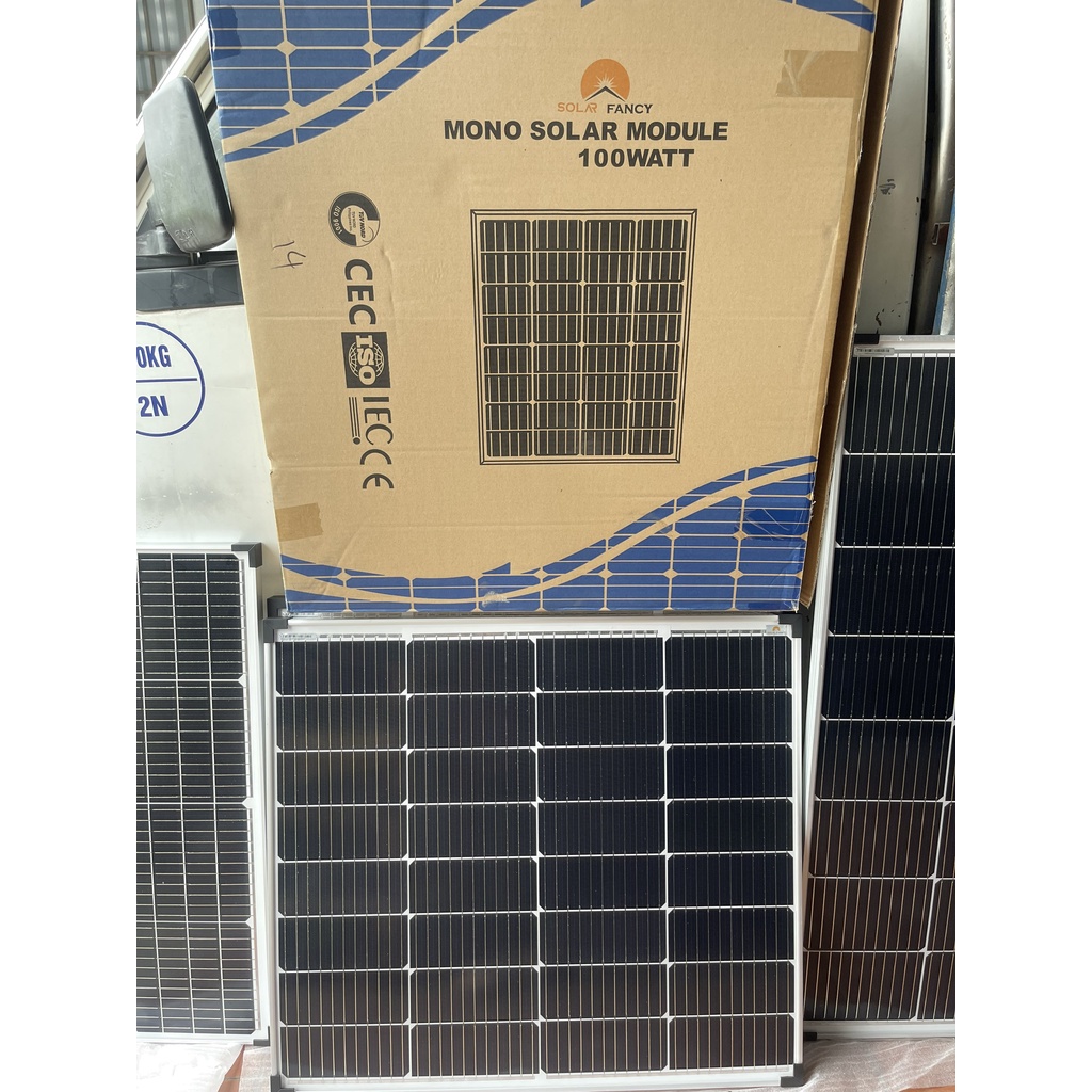 TẤM PIN 100W MONO SOLARFANCY CHÍNH HÃNG CÔNG NGHỆ MỚI 11 BUSBARS ( TẶNG 1 BỘ JACK MC4)