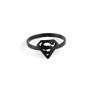 Nhẫn Thép Không Gỉ Khắc Logo Superman