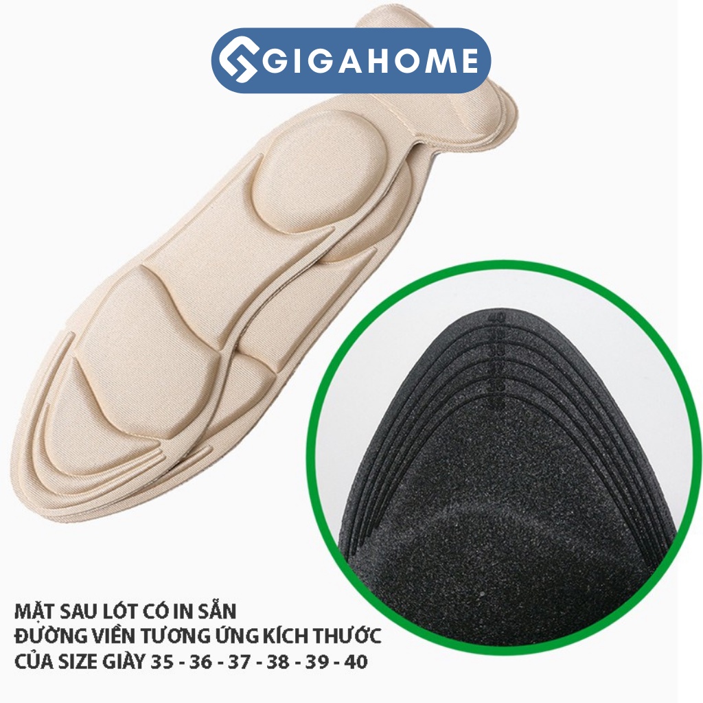 Miếng Lót Giày Cao Gót Mũi Nhọn GIGAHOME Cho Giày Bị Rộng Và Êm Chân 9540