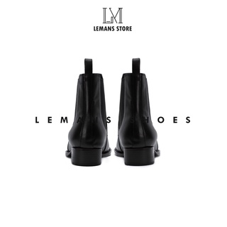 Giày da Chelsea Boots Classic Black CB04 (Da Bò Cao Cấp) LEMANS