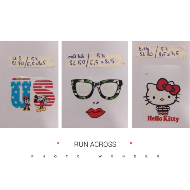 Sticker ủi nhiệt hình