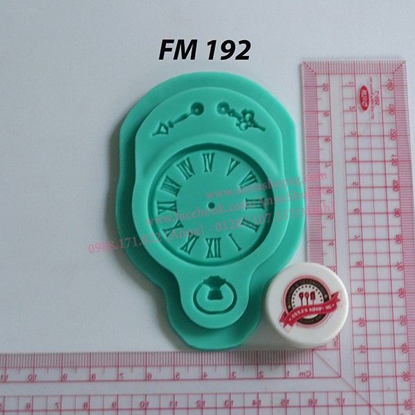 KHUÔN FONDANT MẶT ĐỒNG HỒ  FM192