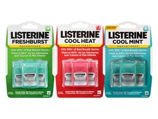 Miếng ngậm thơm miệng diệt khuẩn Listerin vĩ 3 hộp 72 miếng