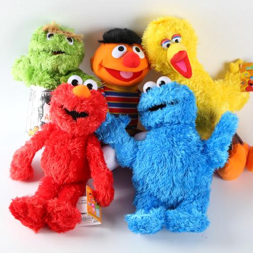 ☄♠Foreign trade SesameStreet Sesame Street emo ins net red Cookie Monster Plush toy Doll Dolls Puppet