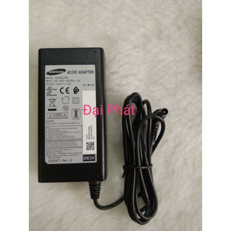 Nguồn Samsung 24V - 2.5A Jack Lớn ( Hàng Chính Hãng Mới 100% )