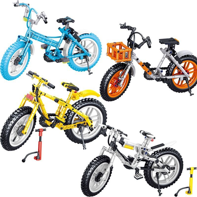 Mô hình lắp ghép chiếc xe đạp - QL0443 QL0444 QL0445 QL0446 Bicycle