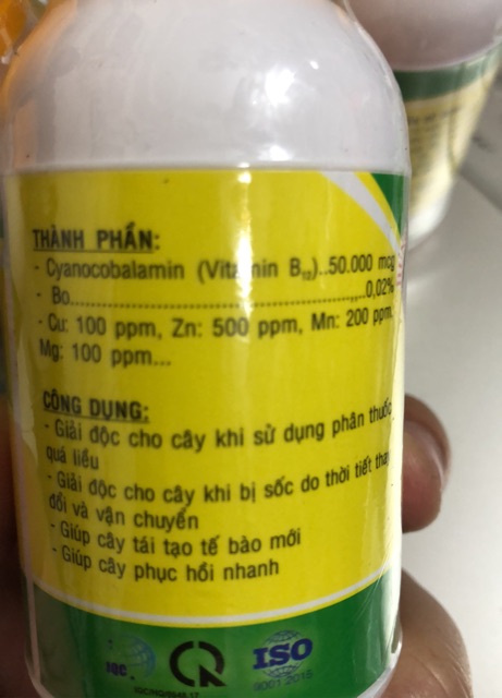 Vitamin B12 - Giải độc cho cây, tái tạo tế bào mới (100 ml) ☘️