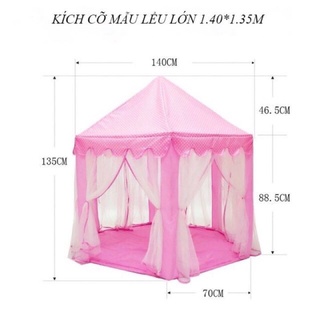 Lều công chúa, hoàng tử cho bé