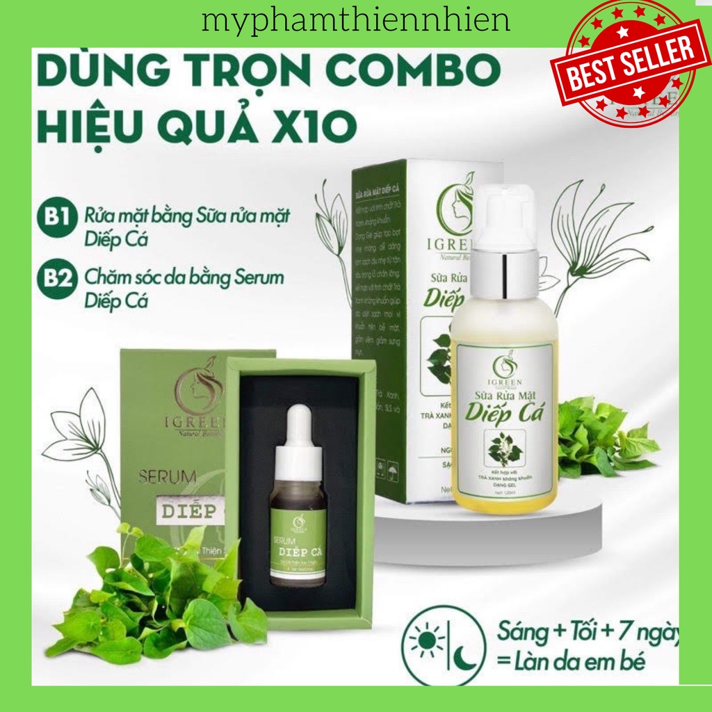 [HOT] COMBO TOÀN DIỆN CHO DA HẾT MỤN. HẾT THÂM ~ COMBO DIẾP CÁ ,