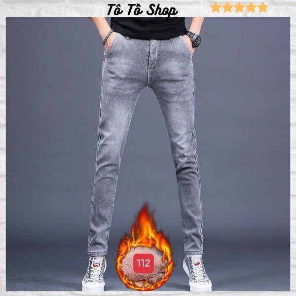 Quần Jean Nam chất Bò cao cấp ❤️FREESHIP❤️ Jean Nam đen trơn phối túi chéo siêu Hot cá tính Tô Tồ Shop - QJNM112