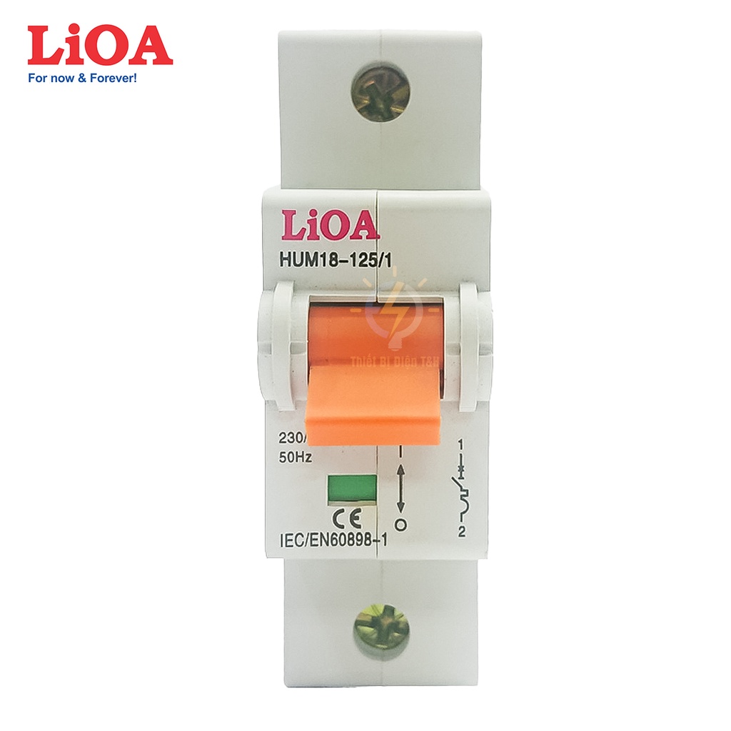 Cầu dao tự động, Aptomat, CB, 1 cực LIOA, dòng cắt 4.5KA, chịu tải 6A, 25A, 32A, 63A, 75A, 100A