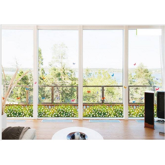 Decal dán tường chân tường hoa cúc dại có sẵn keo BINBIN CT28
