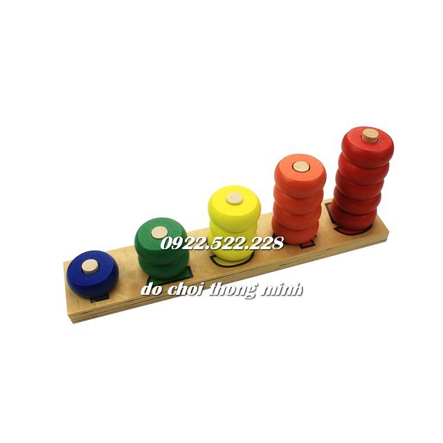 Bộ tập đếm 1-5 Giáo cụ Montessori