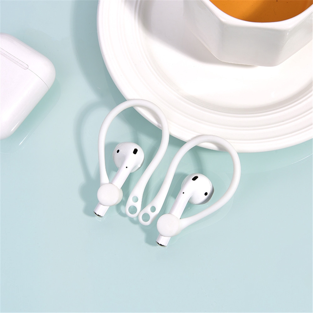 1 Cặp Móc Tai Nghe Bằng Silicone Mềm Cho Airpods