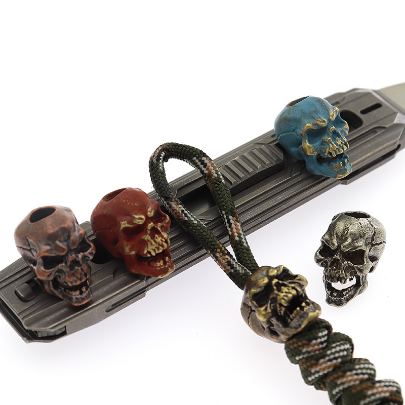 Mặt Dây Chuyền Hình Đầu Lâu Mở Bằng Đồng Thau DIY