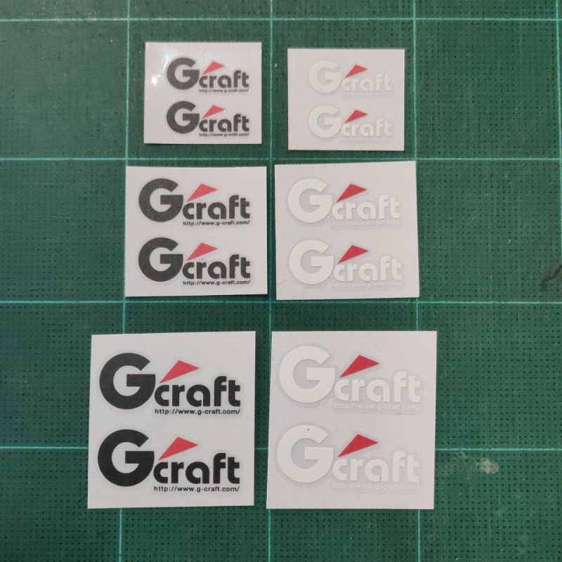 Nhãn dán Gcraft trong suốt Trắng và Đen