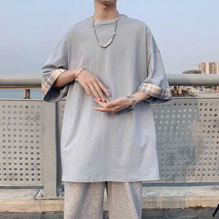 Áo Thun Tay Ngắn Màu Sắc Đơn Giản Cho Nam