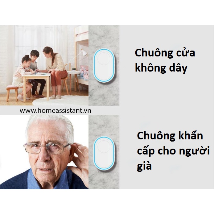 Chuông Cửa Không Dây Sóng RF 433Mhz EB01