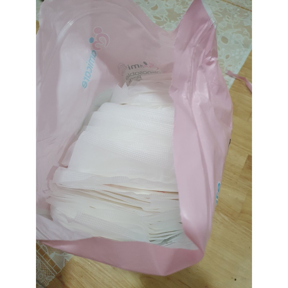 Bịch 30-100 miếng lót thấm sữa Mami dùng 1 lần sạch sẽ thông thoáng, mềm mại, thấm hút tốt