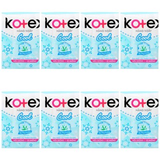 Combo 8 gói Băng vệ sinh Kotex hàng ngày 20 miếng