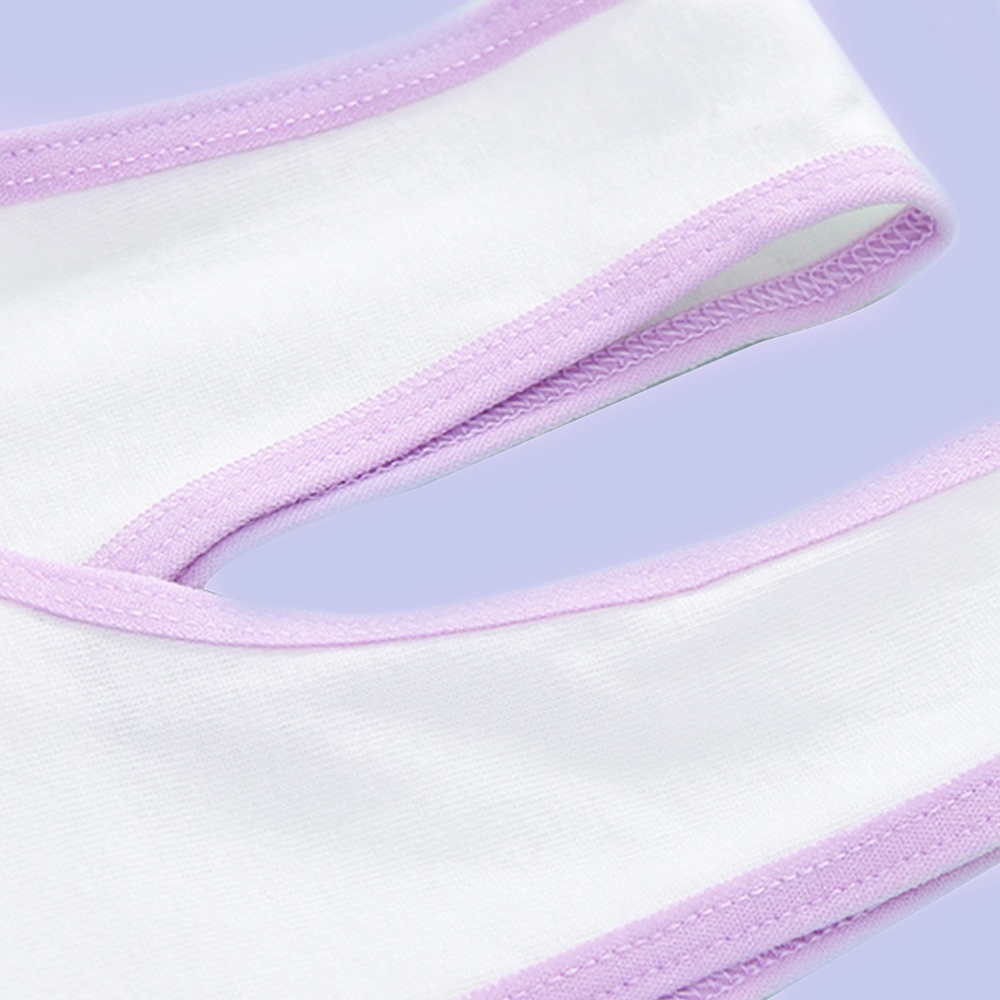 ♥Tigo♥ Kids Cotton Bra Cartoon Girl Thin Bra Teenager Vest Bra