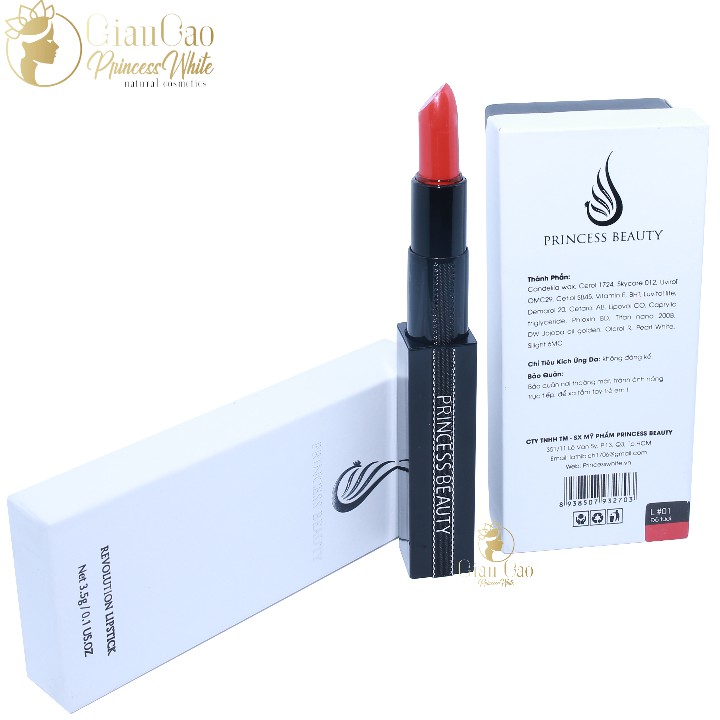 SON MÔI SIÊU LÌ- KHÔNG CHÌ REVOLUTION LIPSTICK PRINCESS WHITE