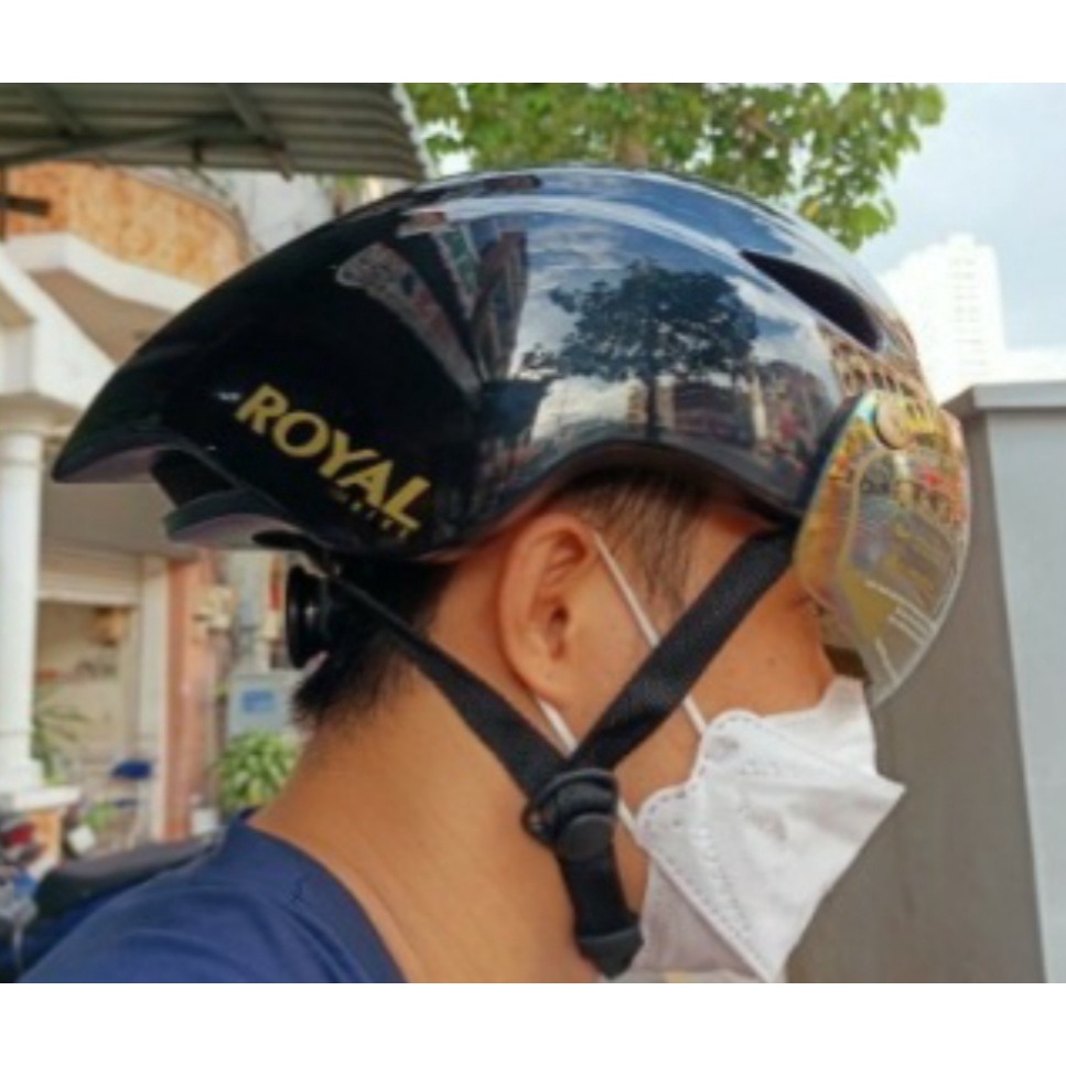 NÓN ĐUÔI NHỌN ROYAL MD16 REPSOL HUYỀN THOẠI, BH 12 tháng