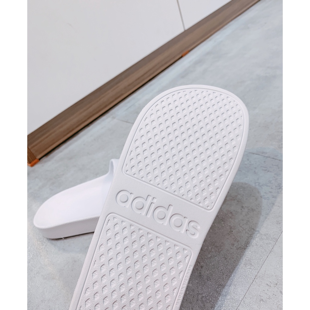 [CHÍNH HÃNG] DÉP ADILETTE AQUA SLIDE - ALL WHITE - Code: F35543