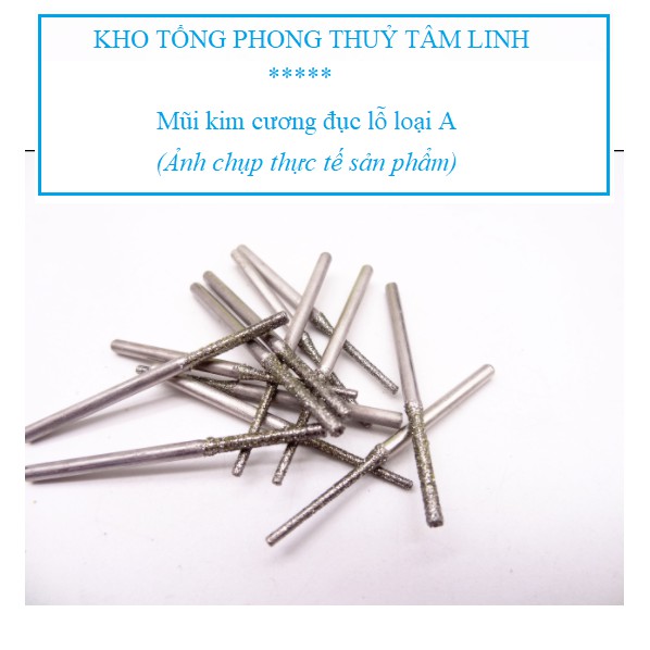 Mũi khoan kim cương đục lỗ kéo dài chuyên chạm khắc ngọc đá hàng cao cấp giá tại xưởng| Kho tổng phong thủy tâm linh