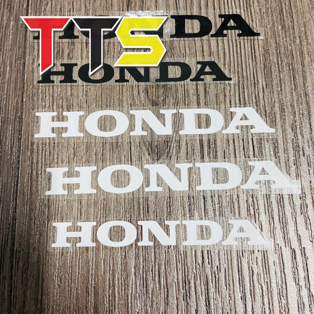 Bộ 3 tem Honda nền trong chất liệu PVC chống nước dán trang trí xe WAVE, DREAM, VARIO, FU LED, AB