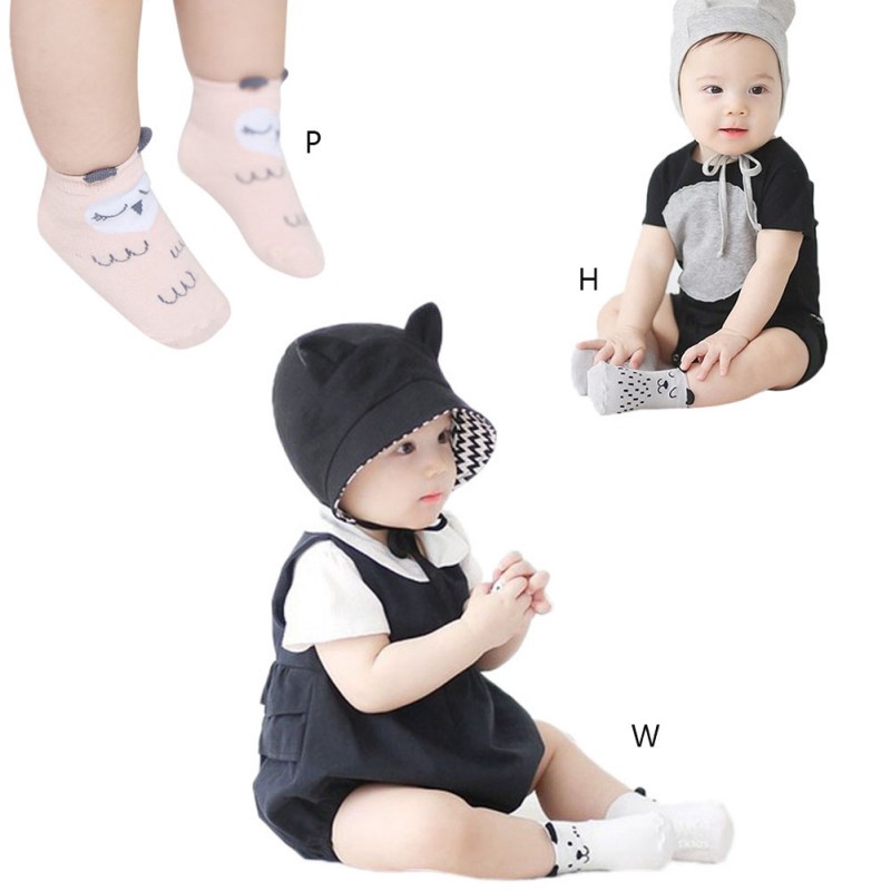 Vớ cotton chống trượt cho bé sơ sinh