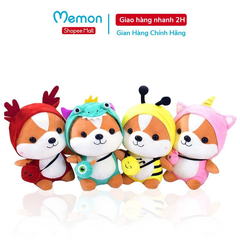 Gấu Bông Mini Shiba Cosplay Cao Cấp Memon