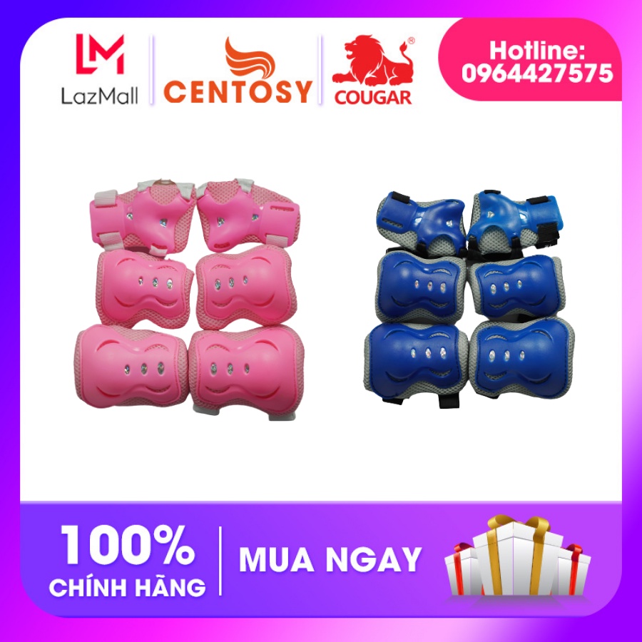 Bộ Bảo Vệ Tay Chân Cho Bé BB, Bao Gồm 6 Món, Sử Dụng Khi Trượt Patin, Scooter, Ván Trượt