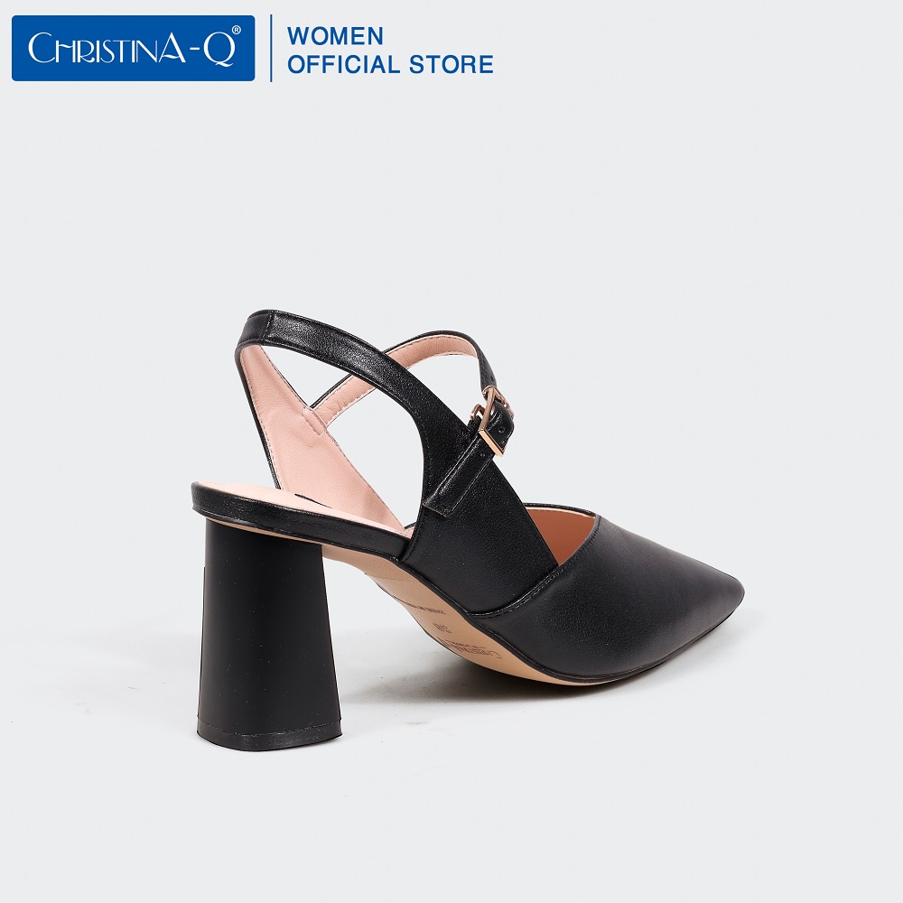 Giày nữ cao gót bít mũi vuông ChristinA-Q GBV077