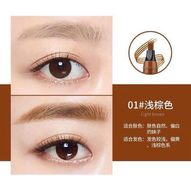 Bút Kẻ Mày Điêu Khắc - Microblading Liquid Waterproof Tattoo Eyebrow Pen sợi mảnh nét,đầu 4D tiện dụng kẻ sợi siêu thật | BigBuy360 - bigbuy360.vn