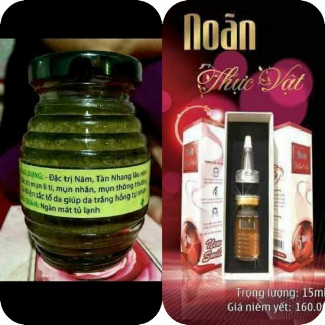 Combo Sắc mộc lam - serum Noãn Thực vật