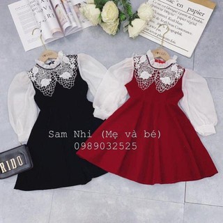 váy nhung dạ tiệc bé yêu