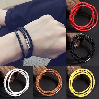 Vòng Tay Da Bện Nhiều Lớp handmade