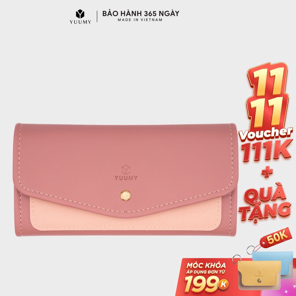 [Mã WABRNOV11 giảm 10% đơn 99K] Ví nữ cầm tay thời trang YUUMY YV20 nhiều màu