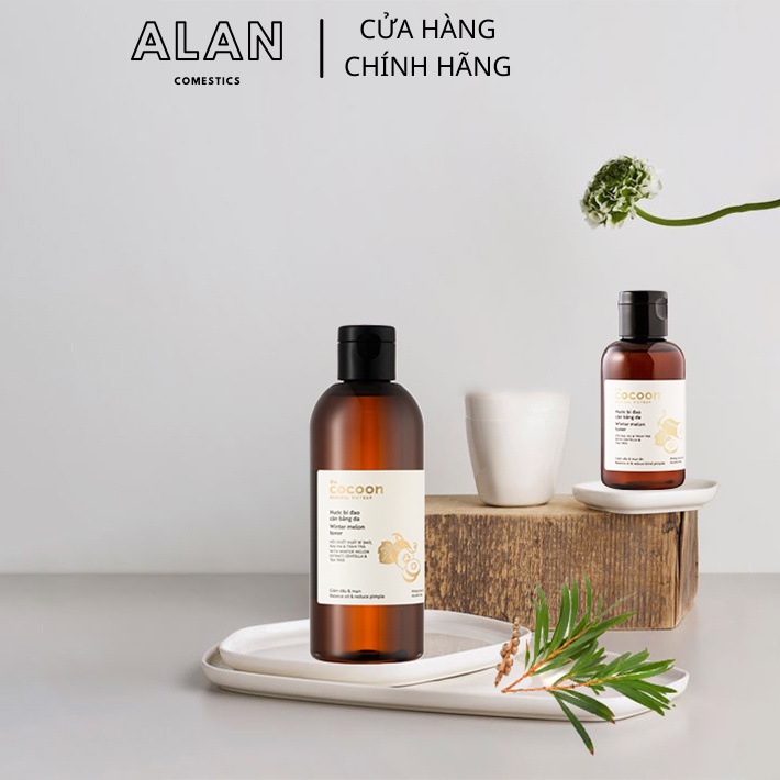 Toner nước bí đao cân bằng da thuần chay Cocoon