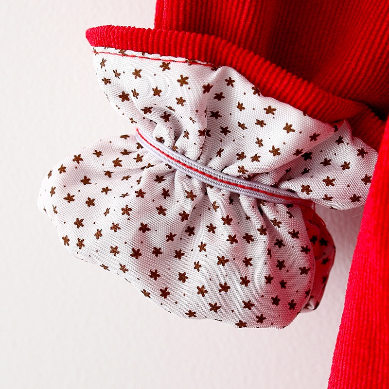 Đầm Tay Phồng Cổ Búp Bê Màu Trơn Thoải Mái Thời Trang Xuân Thu Dễ Thương Cho Bé Gái